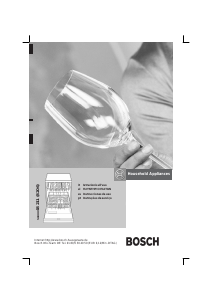 Manual Bosch SGS56A52 Máquina de lavar louça