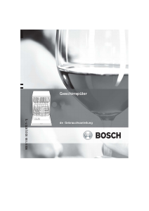 Bedienungsanleitung Bosch SHI58M05EU Geschirrspüler