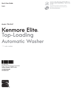 Handleiding Kenmore 796.31422 Elite Wasmachine