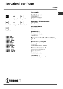 Manual Indesit FIMS 53 KC.A IX Forno