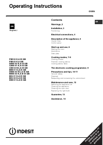 Bruksanvisning Indesit FIM 53 K.A (WH) GB Ugn