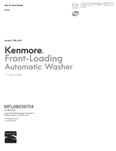 Handleiding Kenmore 796.41162 Wasmachine