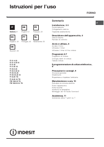 Manuale Indesit FI 52.B IX TD Forno