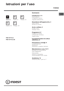 Bruksanvisning Indesit FIE 76 P K.A (BK) Ugn