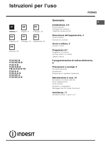 Manuale Indesit FI 53 K.A IX Forno