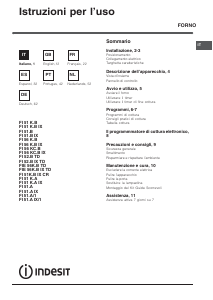 Manual Indesit FI 51.A (BK)/1 Forno