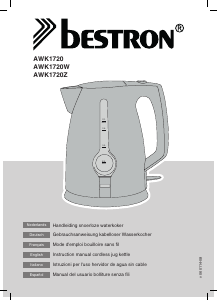 Manual de uso Bestron AWK1720Z Hervidor