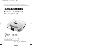 Manual de uso Black and Decker CG42 Grill de contacto