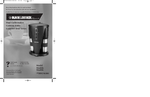 Manual Black and Decker DDCM200 Coffee Machine