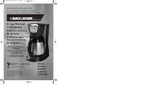 Manual Black and Decker DE790 Coffee Machine