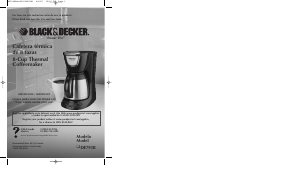 Manual de uso Black and Decker DE791B Máquina de café