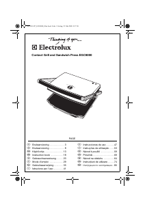 Manual Electrolux EGC8000 Grelhador de contacto