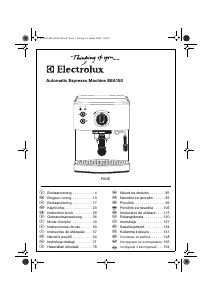 Priročnik Electrolux EEA150 Espresso kavni aparat