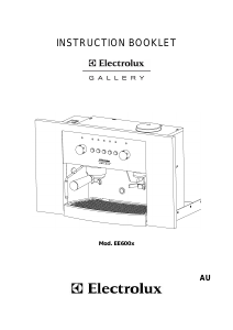 Handleiding Electrolux EE600X Espresso-apparaat