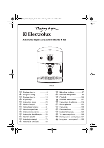 Manuale Electrolux EEA130 Macchina per espresso