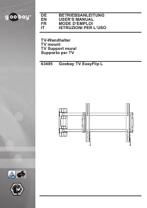 Manuale Goobay TV EasyFlip M Supporto da parete