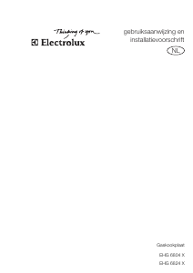 Handleiding Electrolux EHG6804X Kookplaat