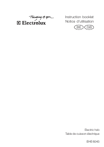 Manual Electrolux EHE6043X Hob