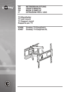 Manuale Goobay TV EasyFold L Supporto da parete