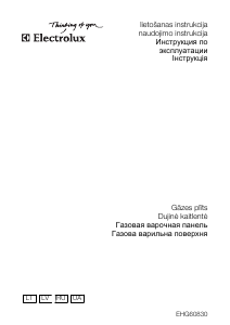 Руководство Electrolux EHG60830 Варочная поверхность