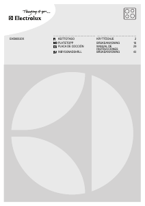 Manual de uso Electrolux EHD60020X Placa