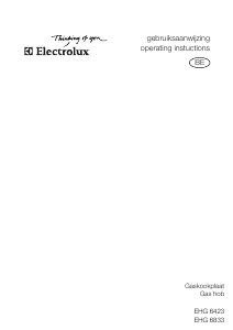Handleiding Electrolux EHG6833X Kookplaat