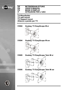 Handleiding Goobay TV EasyScope M Muurbeugel