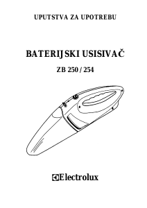 Priručnik Electrolux ZB250 Ručni usisavač