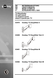 Handleiding Goobay TV Easyslide M Muurbeugel