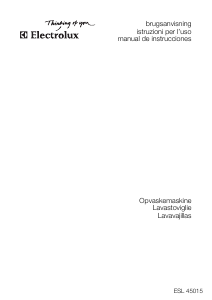 Manuale Electrolux ESL45015 Lavastoviglie