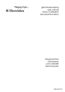 Bedienungsanleitung Electrolux ESI67010X Geschirrspüler