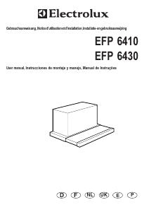 Bedienungsanleitung Electrolux EFP6410 Dunstabzugshaube