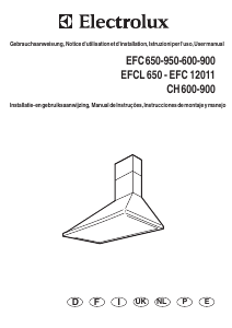 Manual de uso Electrolux EFC12011 Campana extractora