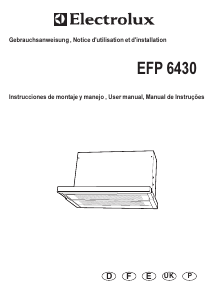 Mode d’emploi Electrolux EFP6430 Hotte aspirante