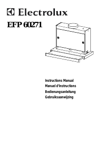 Mode d’emploi Electrolux EFP60271X Hotte aspirante