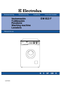 Manual de uso Electrolux EW813F Lavadora