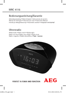 Manual AEG MRC 4116 Alarm Clock Radio