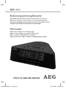 Manuál AEG MRC 4111 Rádio s alarmem