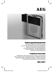 Bruksanvisning AEG MRC 4105 P Klokkeradio