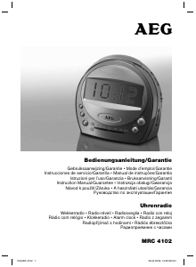 Bedienungsanleitung AEG MRC 4102 Uhrenradio