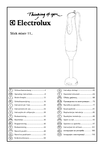 Посібник Electrolux ESTM1100 Ручний блендер