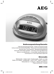 Manual AEG MRC 4100 Alarm Clock Radio