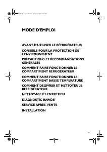 Mode d’emploi Whirlpool ARC 0450 Réfrigérateur