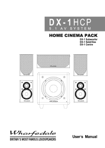 Manual Wharfedale DX-1 Home Theater System