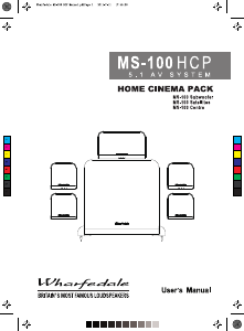 Manual Wharfedale MS-100 Home Theater System