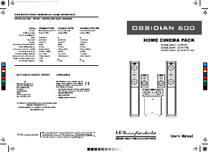 Manual Wharfedale Obsidian 600 Home Theater System