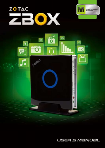 Handleiding ZOTAC ZBOX-MI520 Desktop