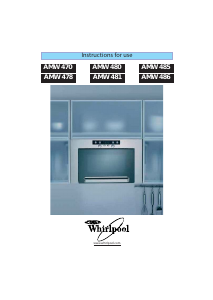 Manual Whirlpool AMW 470 IX Microwave