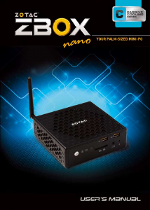 Handleiding ZOTAC ZBOX-CI520NANO Desktop