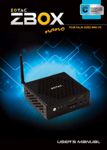 Handleiding ZOTAC ZBOX-CI320NANO Desktop